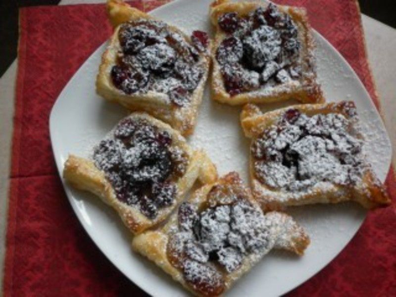 Francuskie łódeczki z pijanymi bakaliami :-)