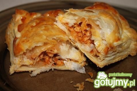 Francuskie nadziewane farszem mięsnym 