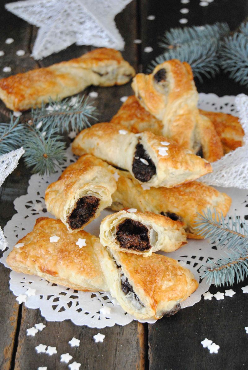 Francuskie paluchy z masą makową