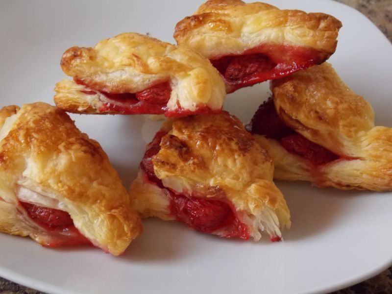 Francuskie pierożki – ciasteczka z truskawkami