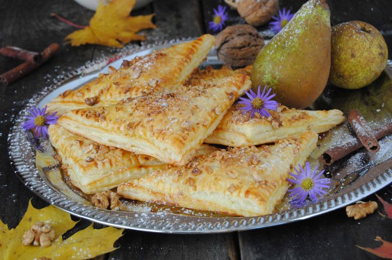 Francuskie rożki z gruszką