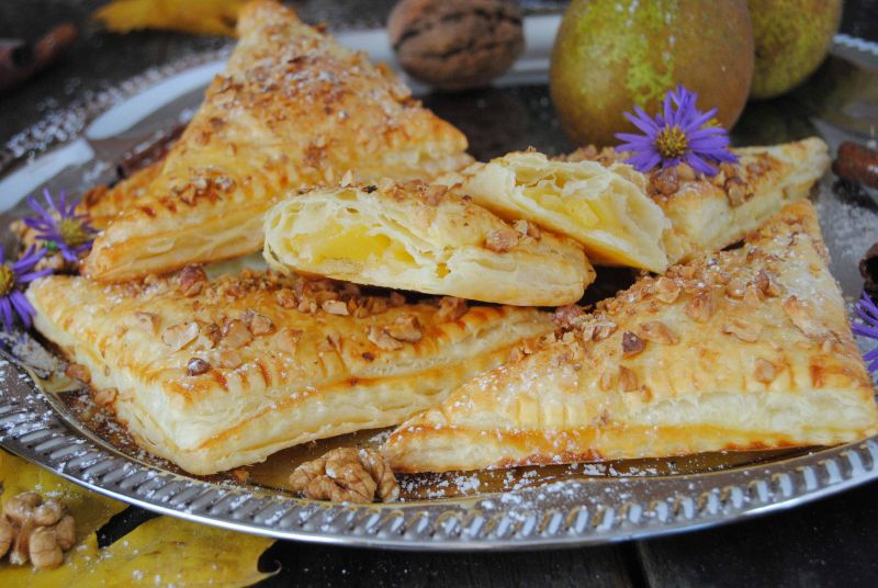 Francuskie rożki z gruszką