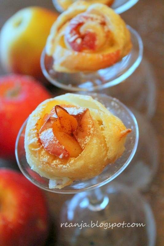 Francuskie różyczki z jabłkami Francuskie różyczki z jabłkami