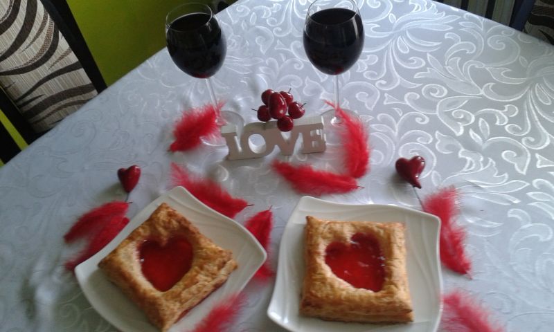 Francuskie Walentynkowe ciasteczka. Francuskie Walentynkowe ciasteczka.