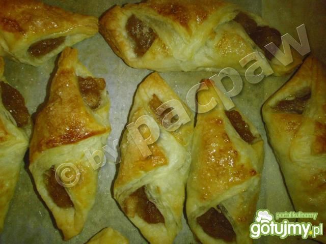 Francuskie zawijańce z musem jabłkowym 