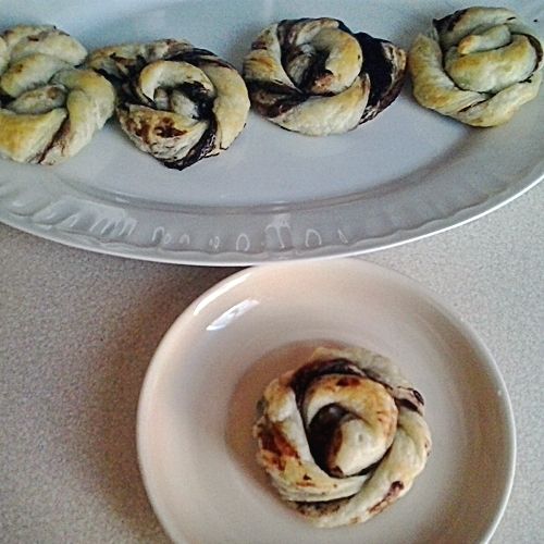 Francuskie zawijasy z czekoladą