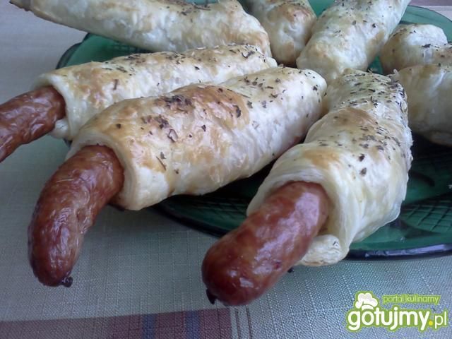frankfuterki w cieście francuskim 2 frankfuterki w cieście francuskim 2