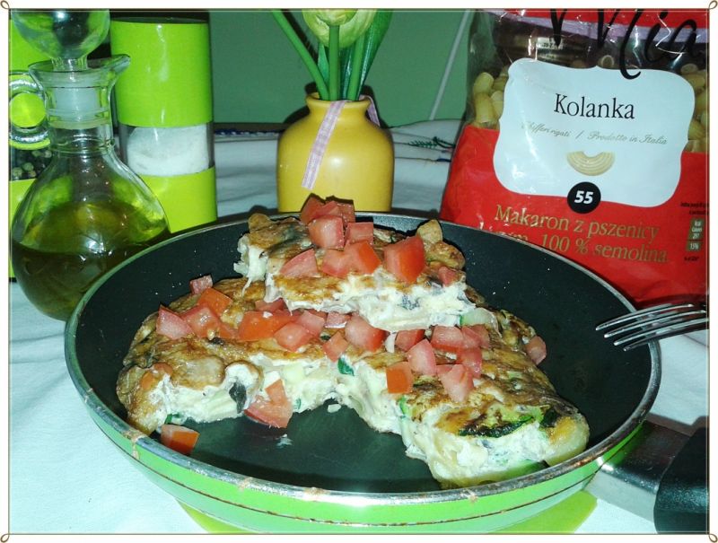 Fritata z kurczakiem w stylu mamma mia