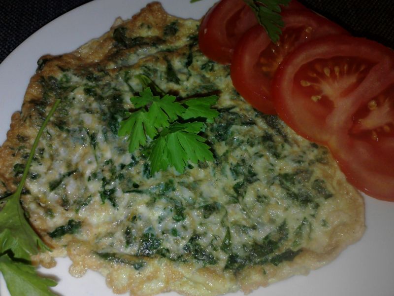 Fritatta ze szpinakiem