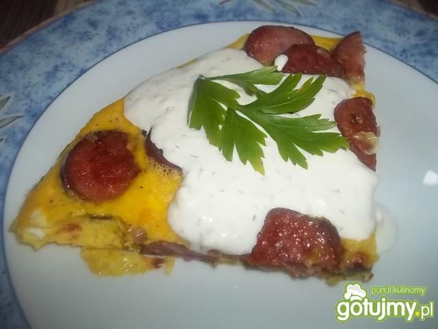 Frittata z kiełbasą Frittata z kiełbasą