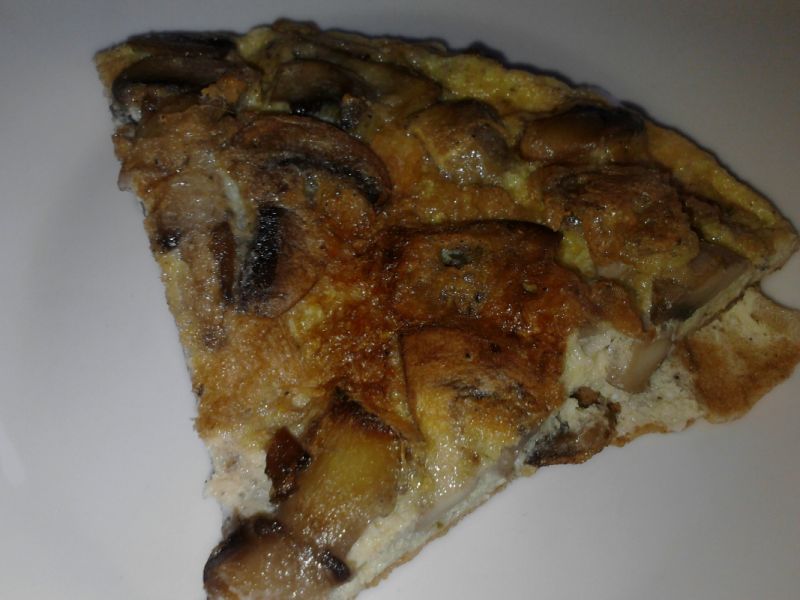 Frittata z pieczarkami