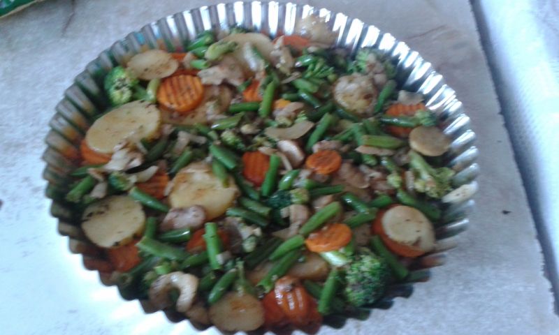 Frittata z warzywami na patelnię 