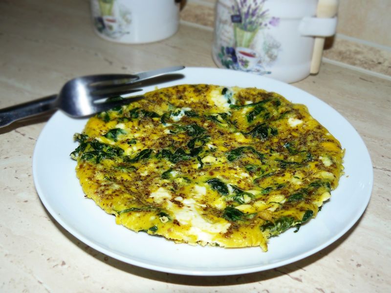 Frittata ze szpinakiem Frittata ze szpinakiem