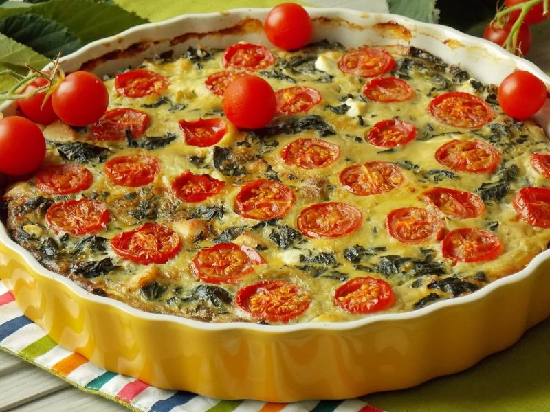 Frittata ze szpinakiem nowozelandzkim