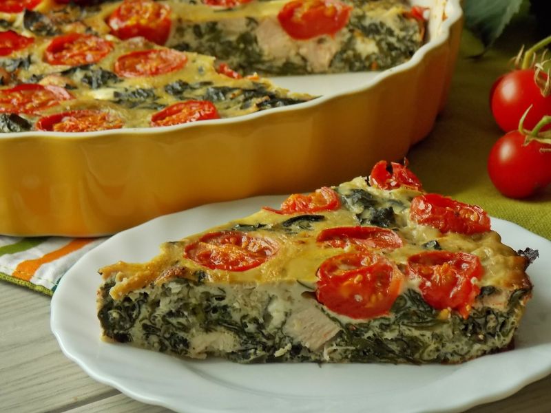 Frittata ze szpinakiem nowozelandzkim