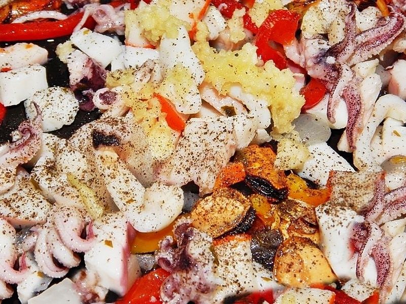 Frutti di mare z patelni Frutti di mare z patelni