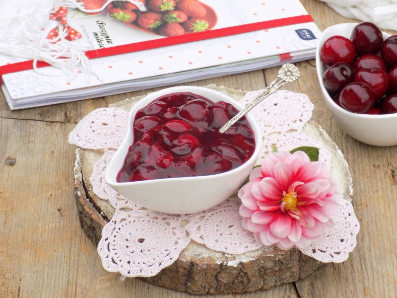 Frużelina wiśniowa-przepis podstawowy Frużelina wiśniowa-przepis podstawowy