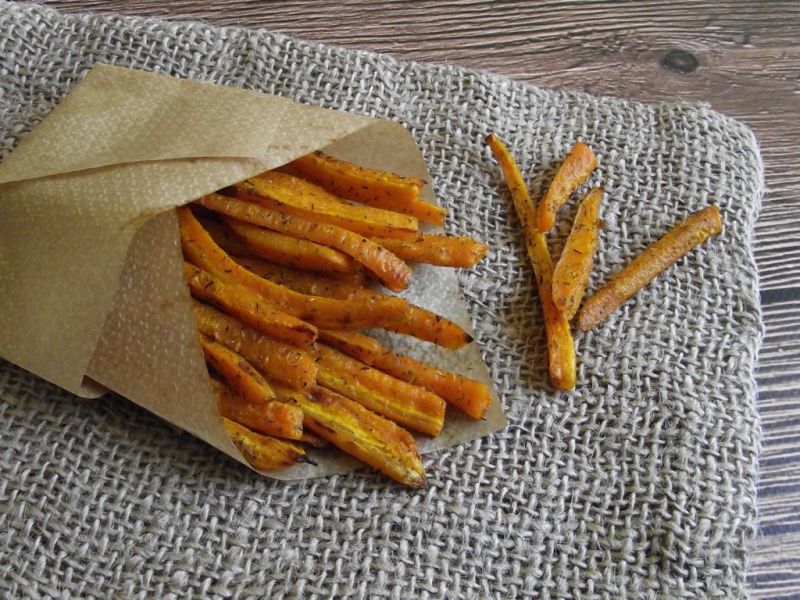 Frytki marchewkowe Frytki marchewkowe