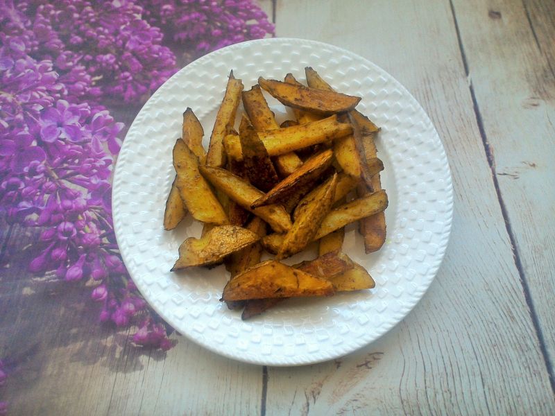 Frytki pieczone ze skórką 