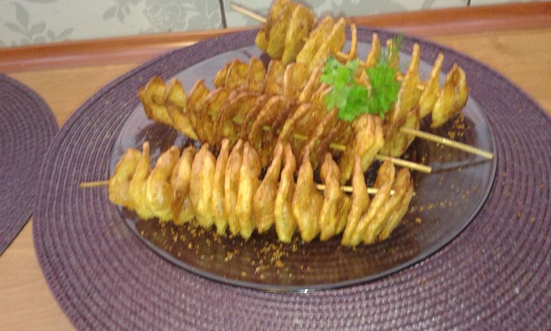 Frytki spirale . Frytki spirale .