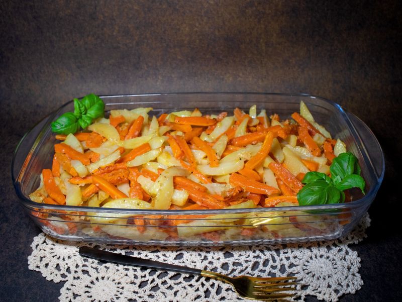 Frytki z marchewki i ziemniaków