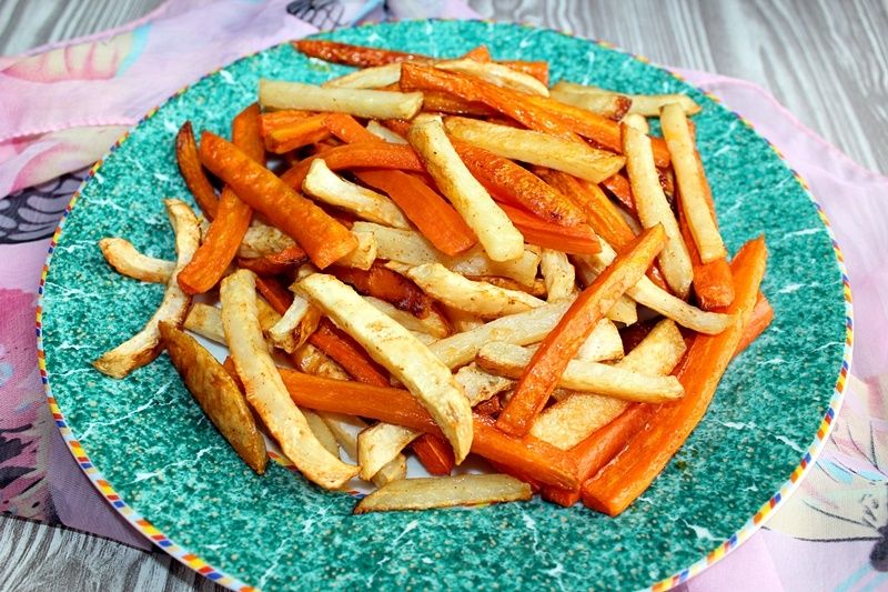 Frytki z selera i innych warzyw 