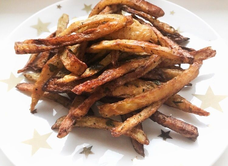 Frytki ziołowe z czosnkiem niedźwiedzim