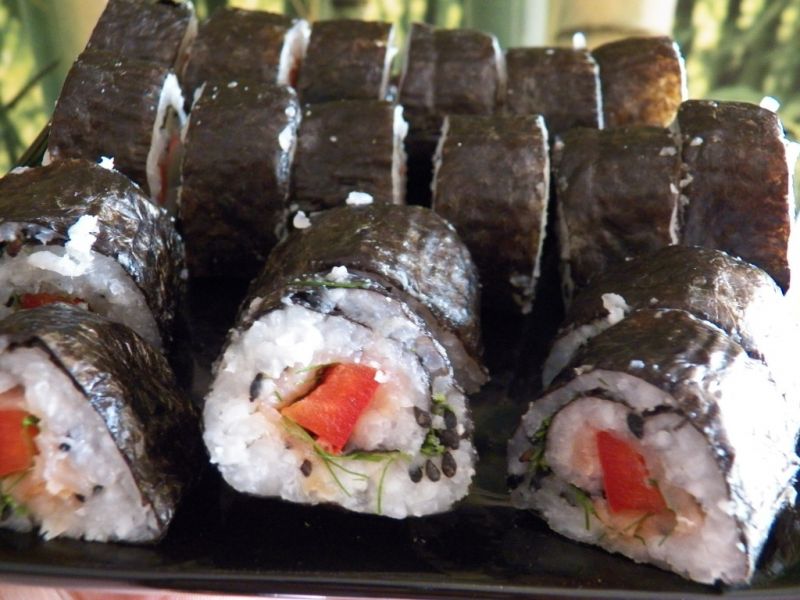 Futomaki z koperkiem Futomaki z koperkiem