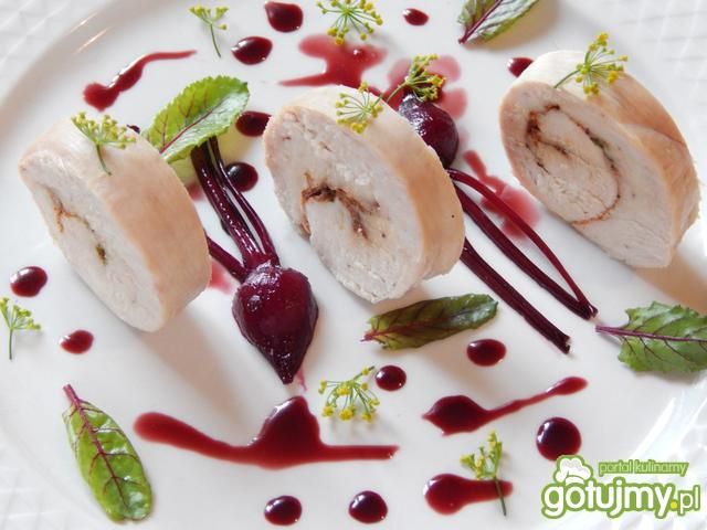 Galantyna z indyka z buraczkami Galantyna z indyka z buraczkami