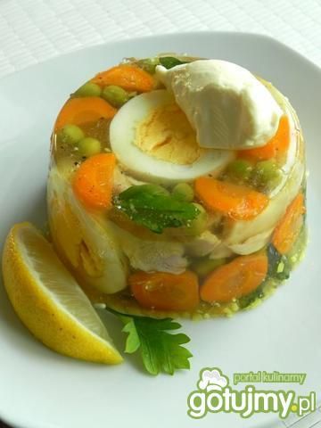 Galareta z kurczakiem i sojowym smakiem Galareta z kurczakiem i sojowym smakiem