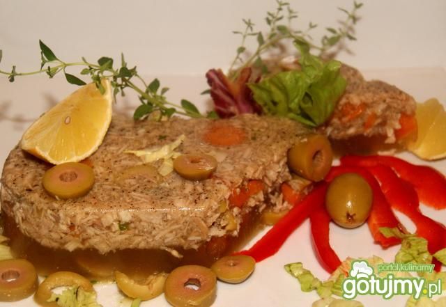 Galaretka drobiowa na włoską nutę