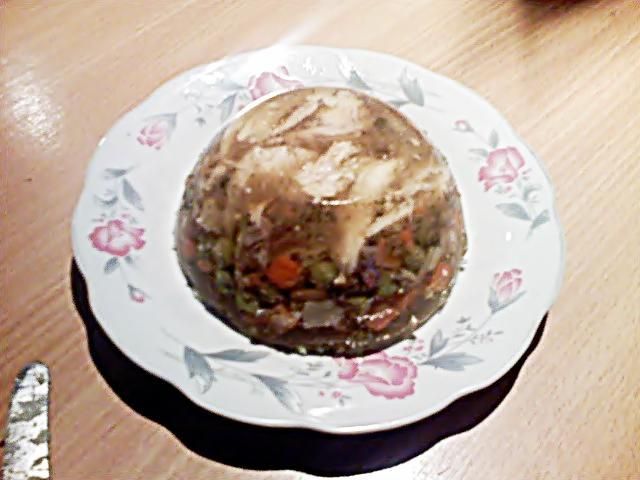 galaretka drobiowa z zeberkiem