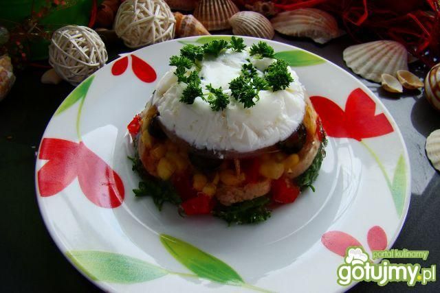 Galaretka warzywna w białej czapie  Galaretka warzywna w białej czapie