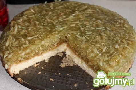 Galaretka z jabłkami na biszkopcie  Galaretka z jabłkami na biszkopcie