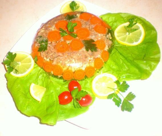 Galaretka z kurczaka i wołowiny