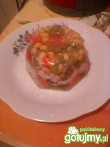 Galaretka z kurczaka z warzywami Galaretka z kurczaka z warzywami