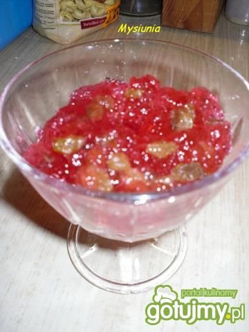 galaretka z rodzynkami 