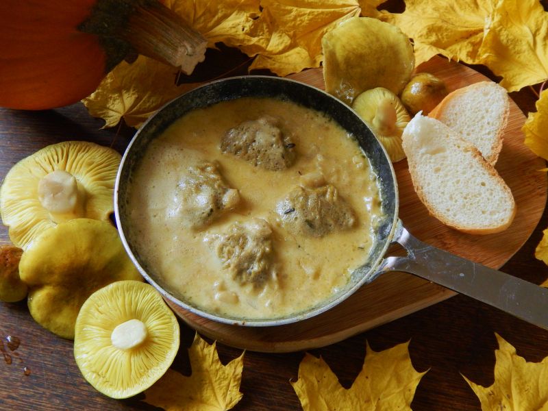 Gąski w śmietanie Gąski w śmietanie