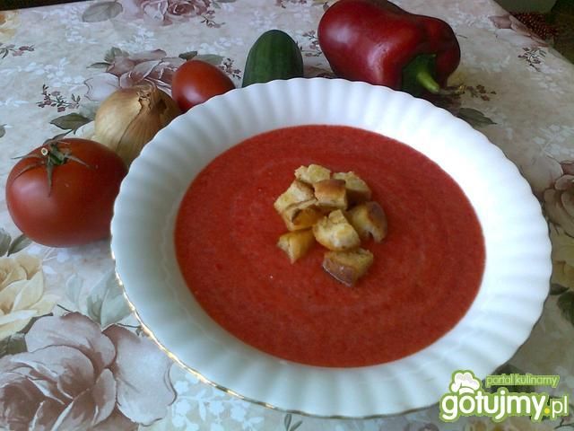 Gazpacho z grzankami Gazpacho z grzankami