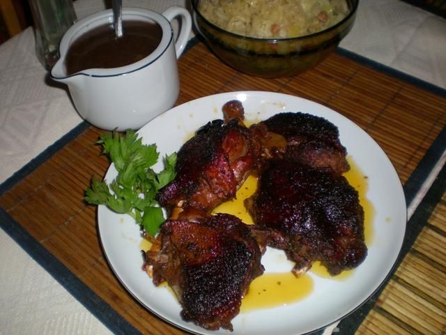 Gęś duszona w sosie. Gęś duszona w sosie.