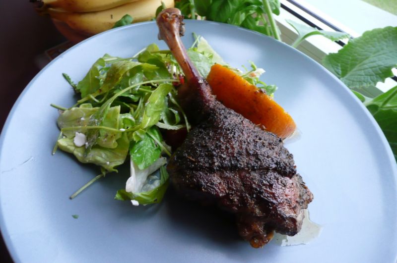 Gęś pieczona z pomarańczą i jabłkiem