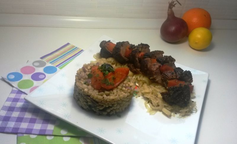 gęś z leśnym kaszotto