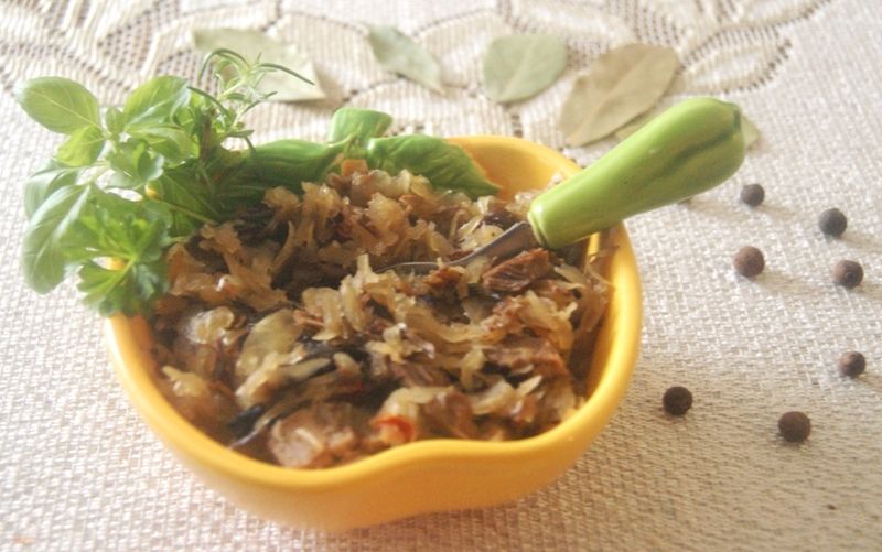 Gęsi bigos ( z kiszonej kapusty ) Gęsi bigos ( z kiszonej kapusty )