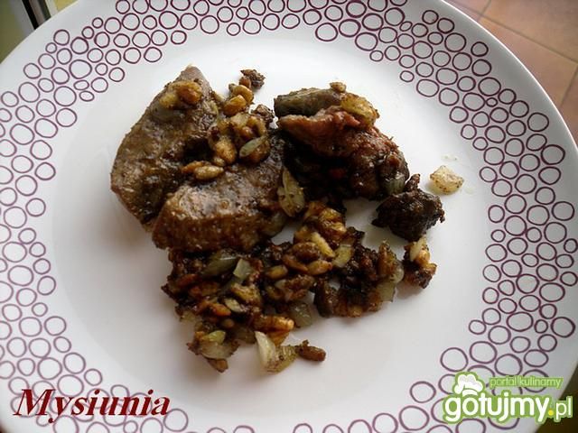 Gęsia wątróbka ze słonecznikiem i orzech