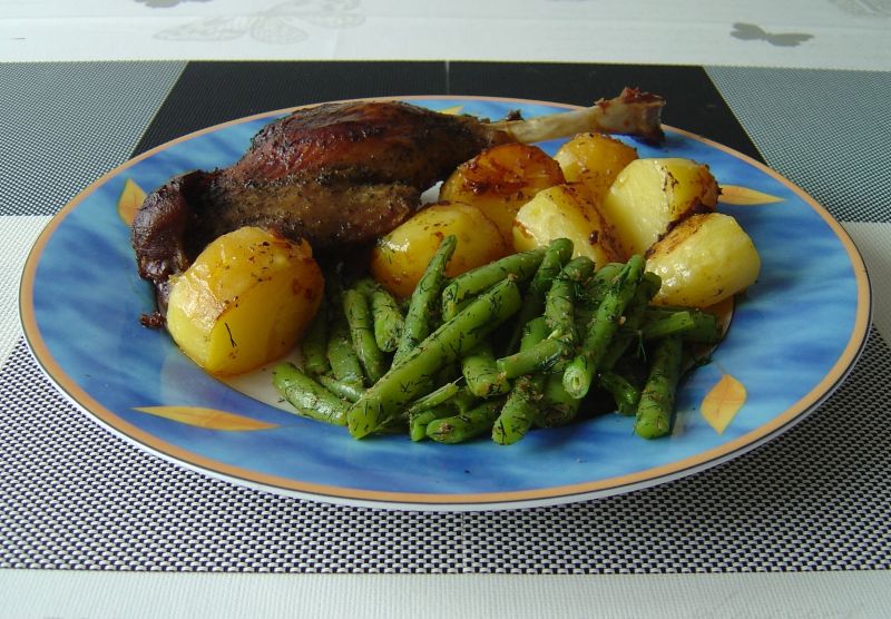 Gęsie udka z tymiankiem