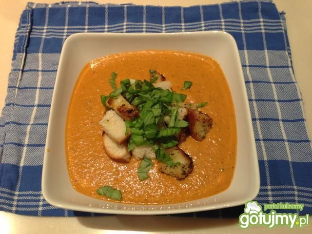 Gęsty krem italiano z pomidorów . Gęsty krem italiano z pomidorów .