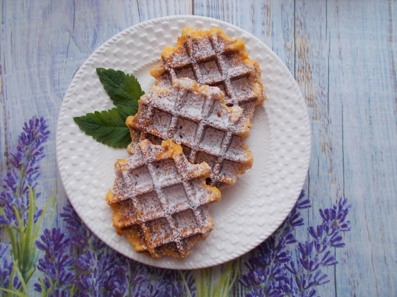 Gofry batatowo-jaglane Gofry batatowo-jaglane