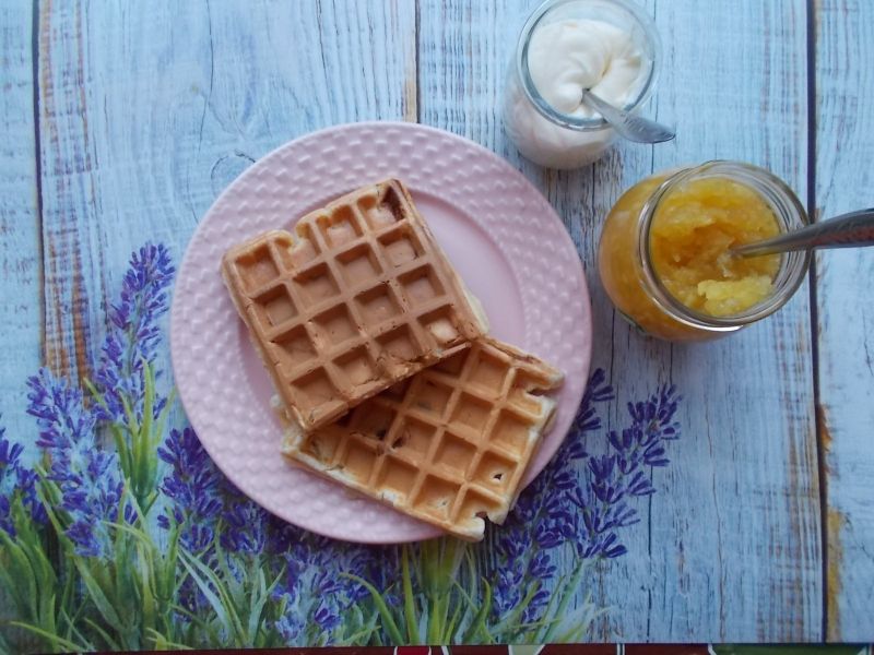 Gofry marcepanowe Gofry marcepanowe