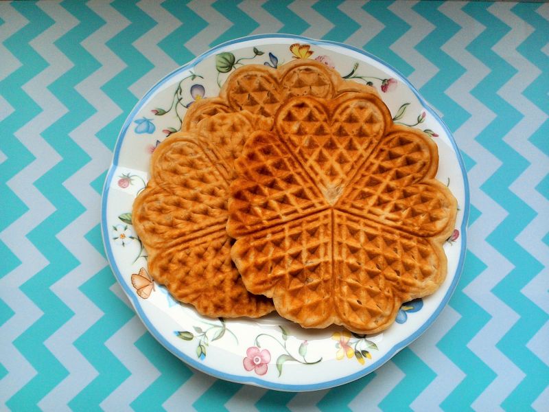 Gofry na musie jabłkowym 