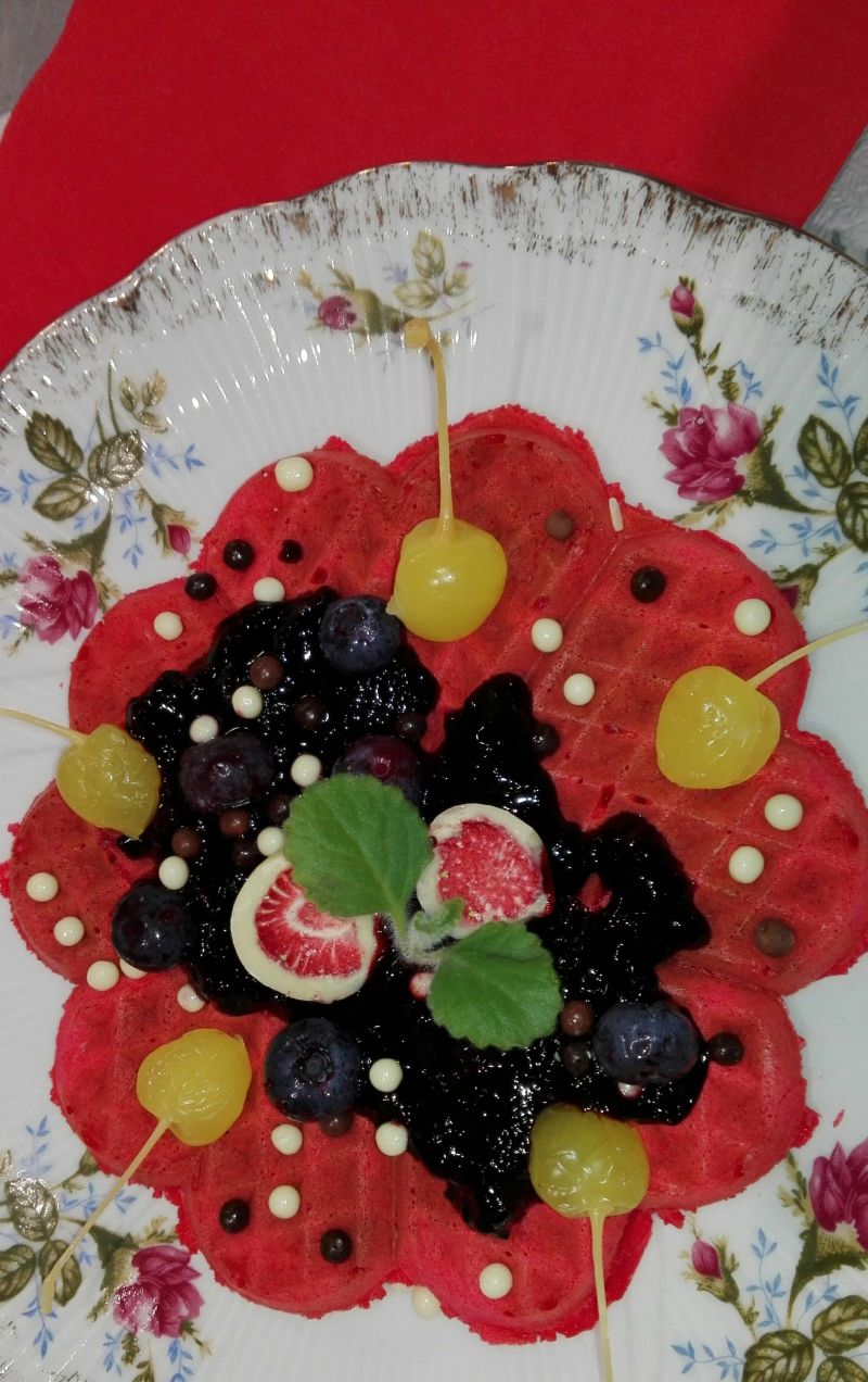 Gofry walentynkowe Gofry walentynkowe